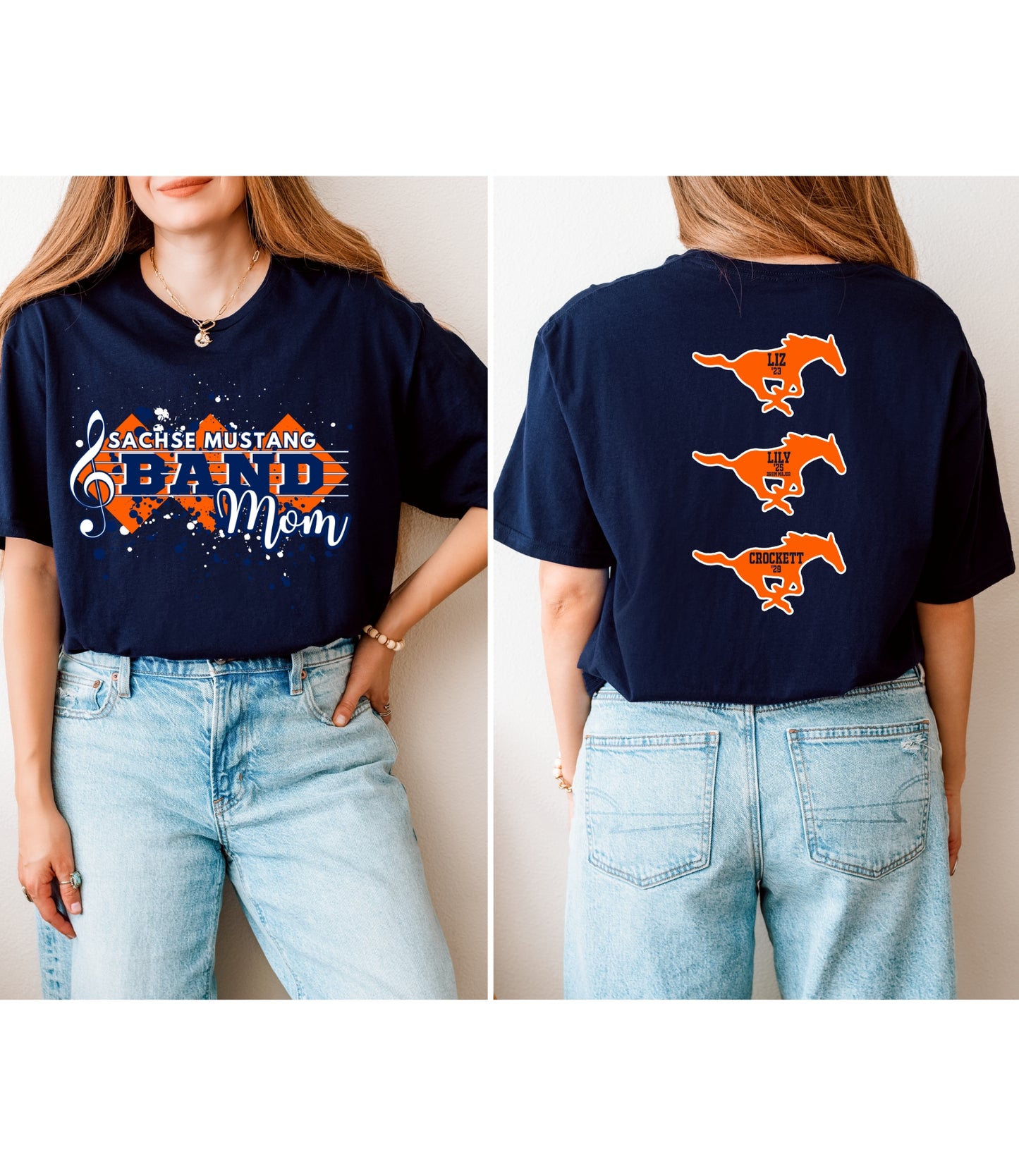 Custom Sachse Band Mom Tee
