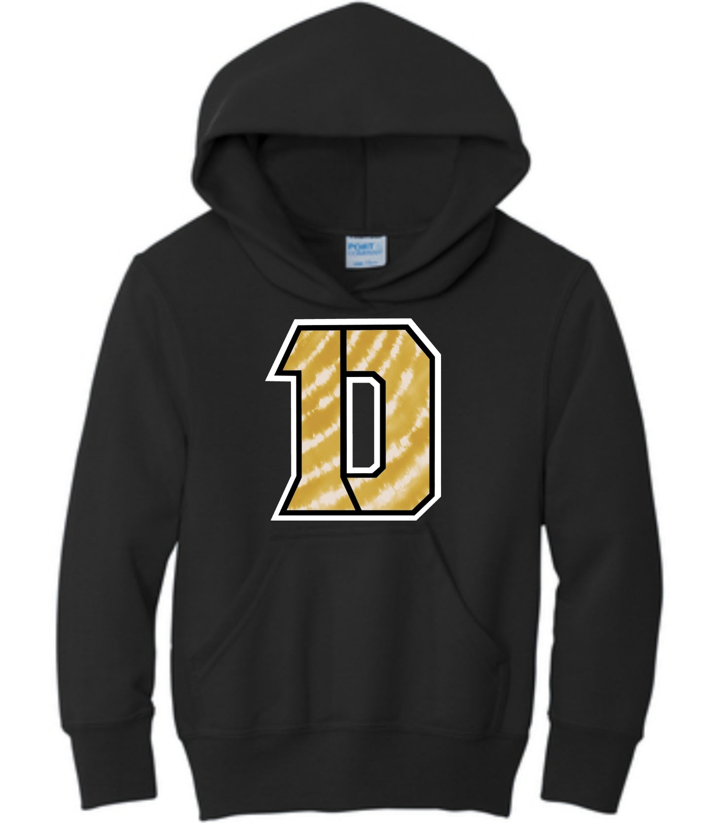 Gold Tie Dye Daleville D Hoodie