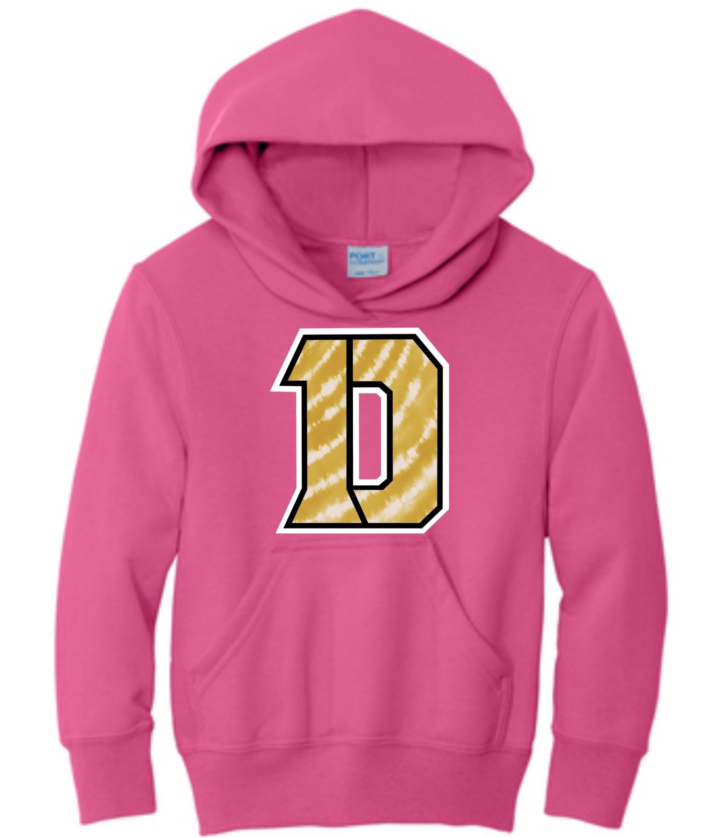 Gold Tie Dye Daleville D Hoodie
