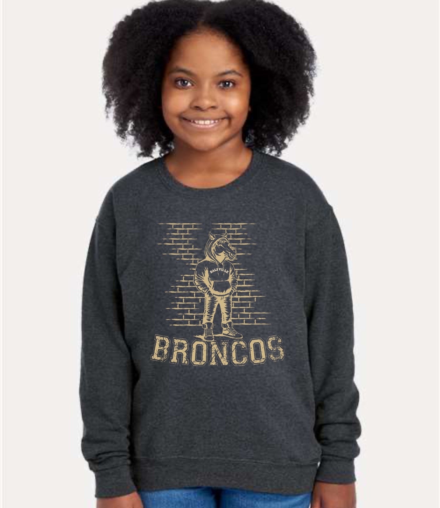 Brick Broncos Crewneck Sweatshirt