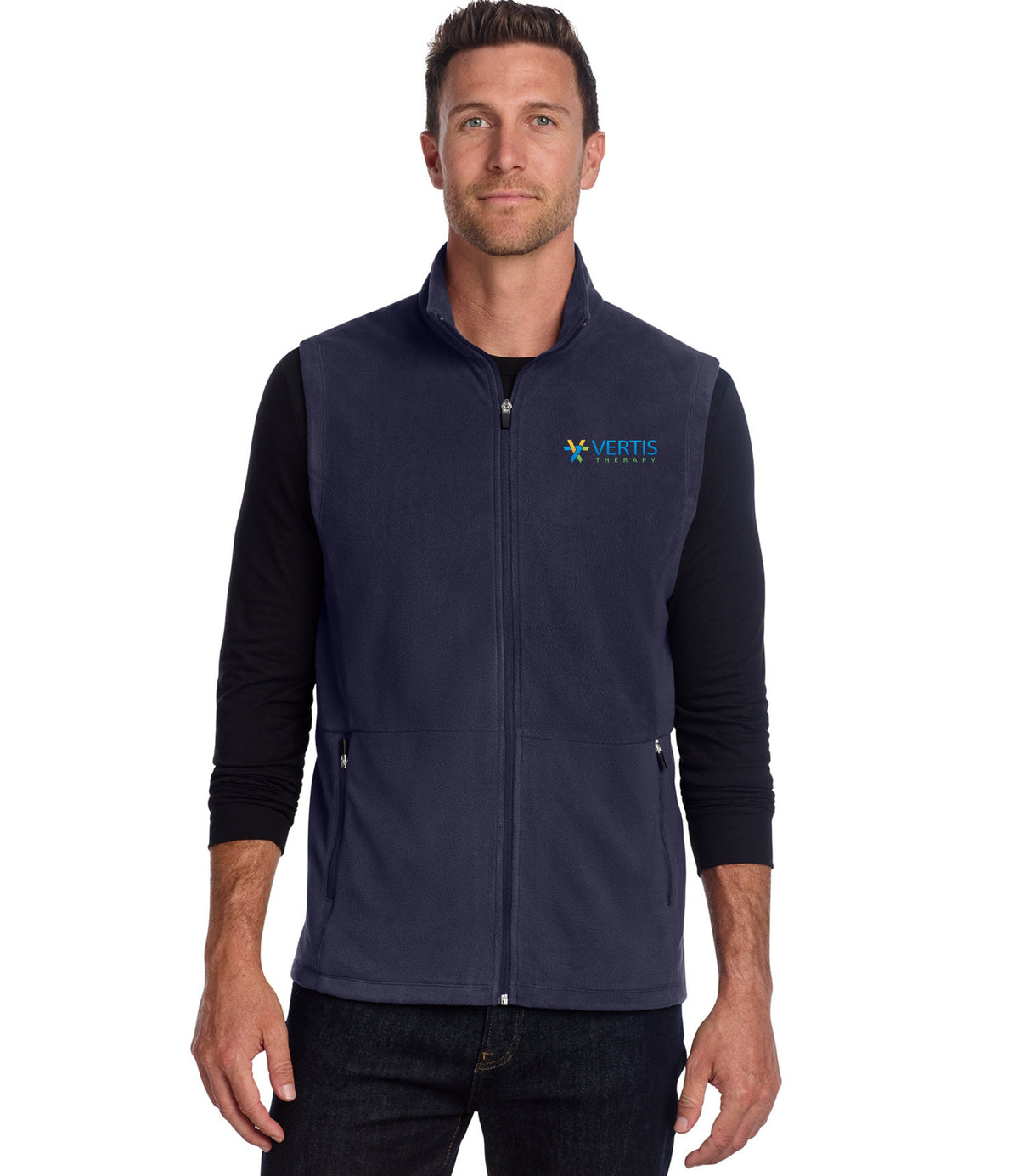 Vertis Logo Men's Accord Microfleece Vest