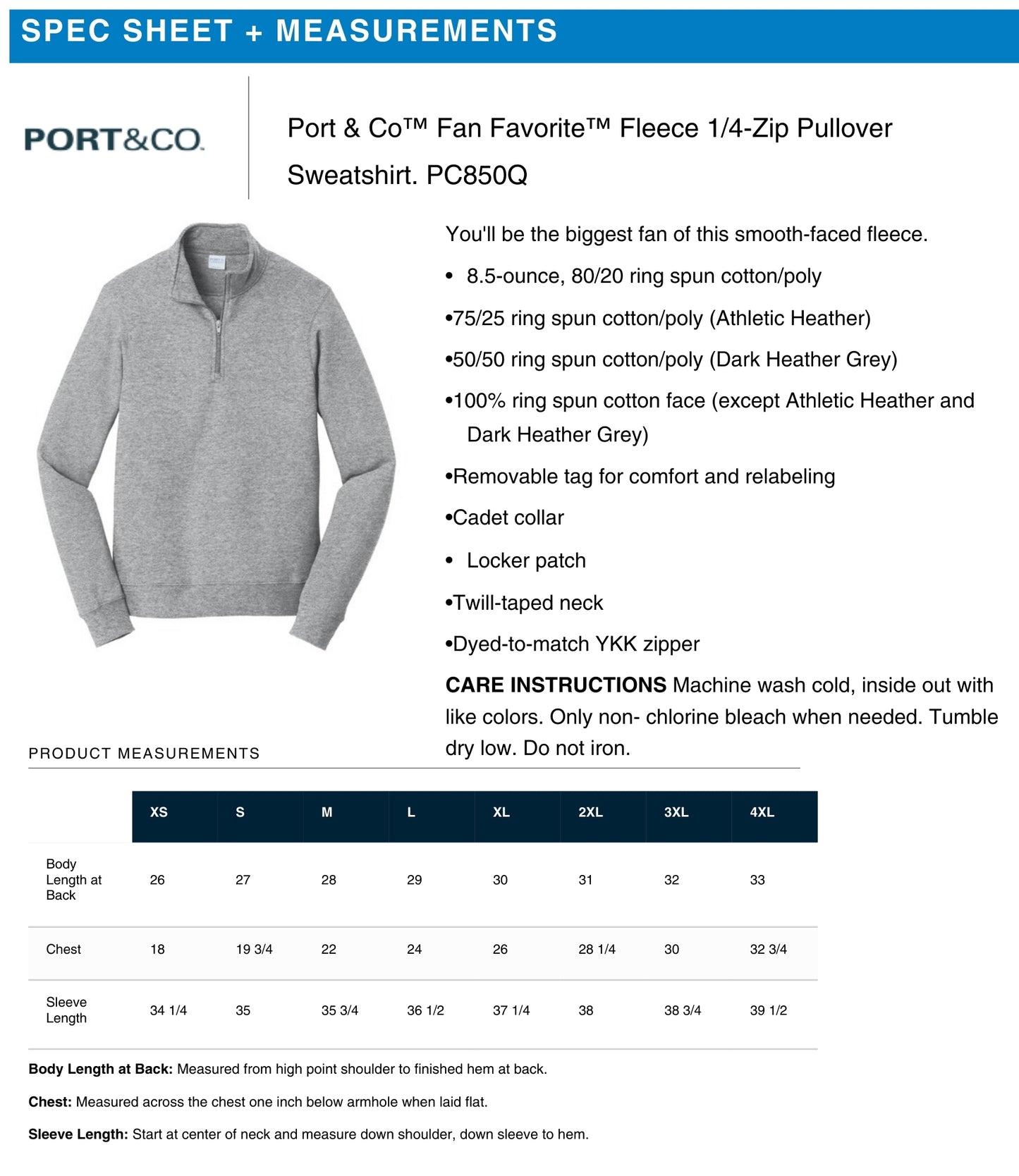 HHYF 50th Anniversary Logo 1/4-Zip Pullover Sweatshirt