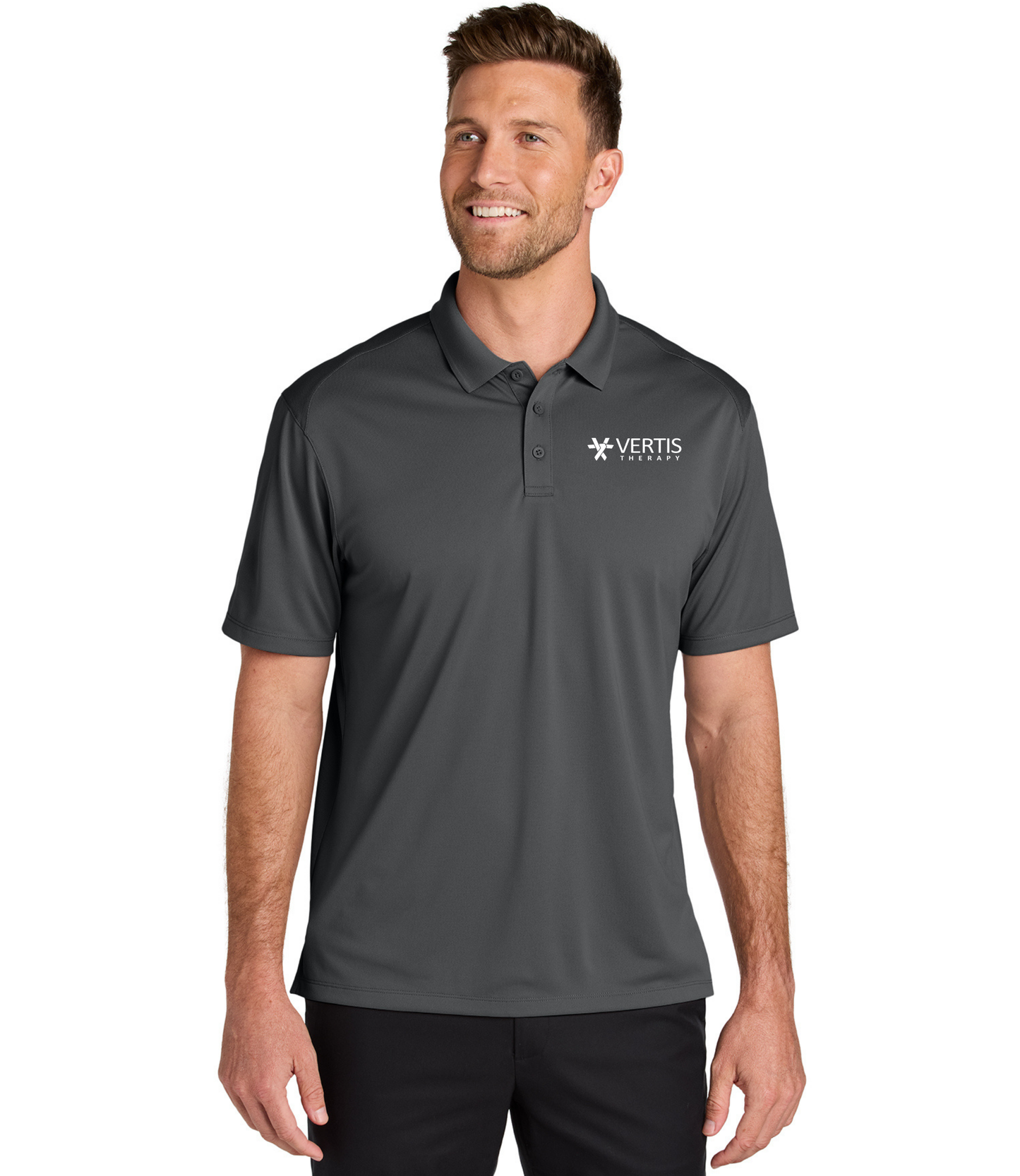 Vertis Logo Men's Wearever Performance Pique Polo
