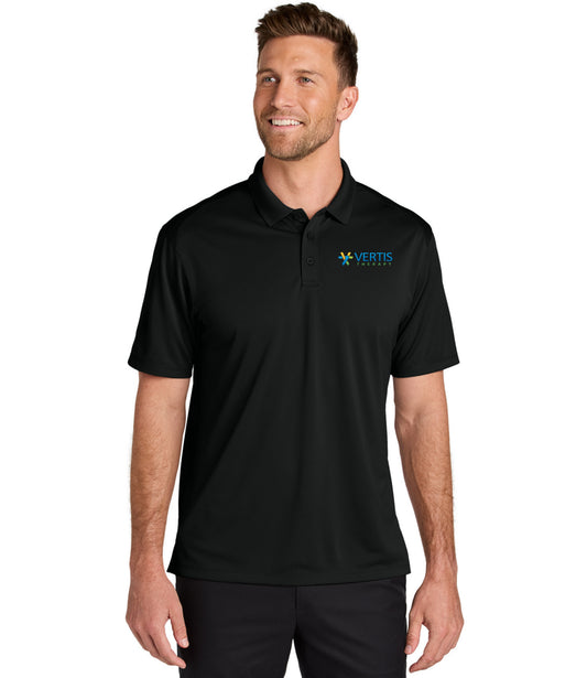 Vertis Logo Men's Wearever Performance Pique Polo
