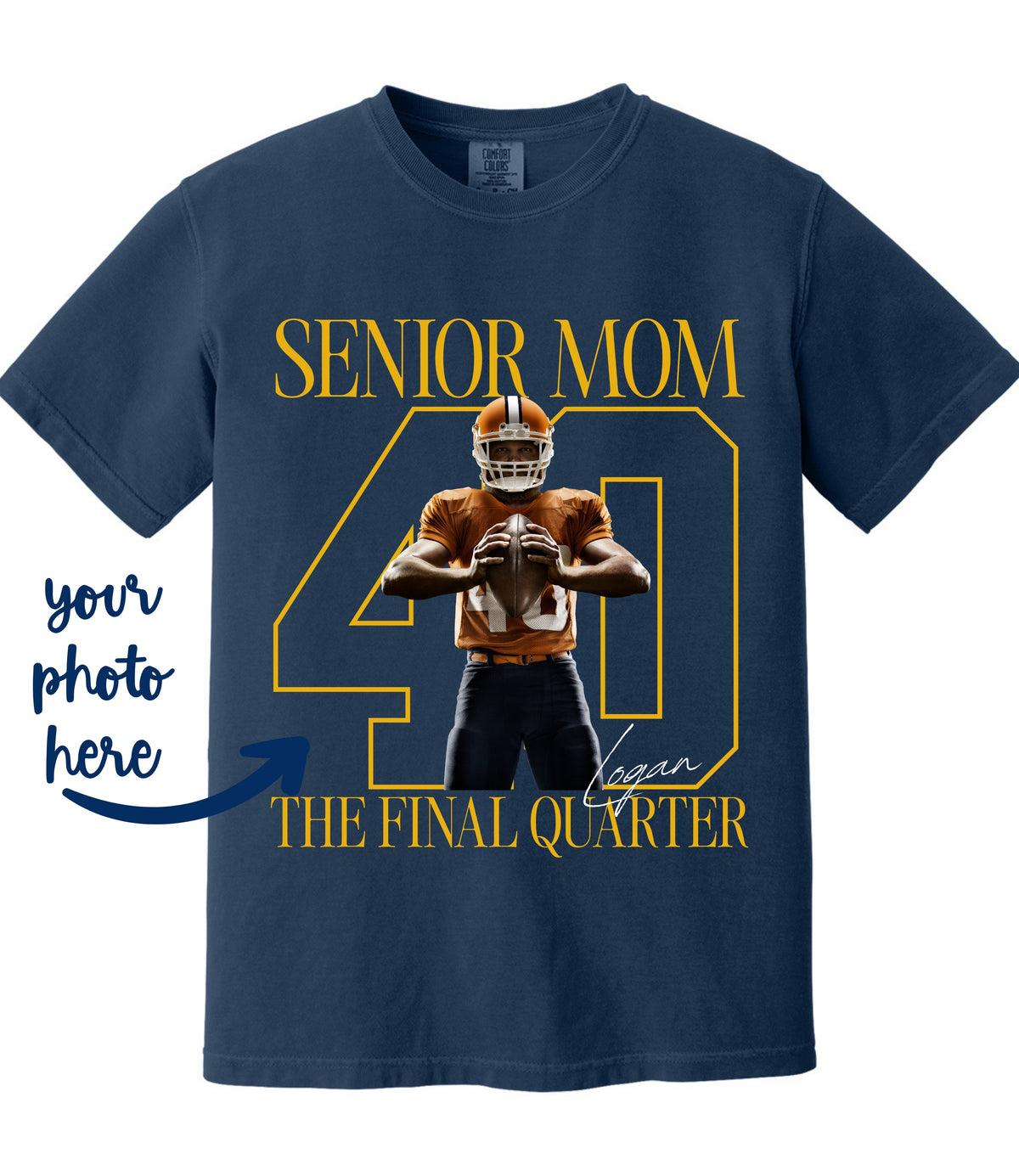 CUSTOM Senior Football Mom Shirt