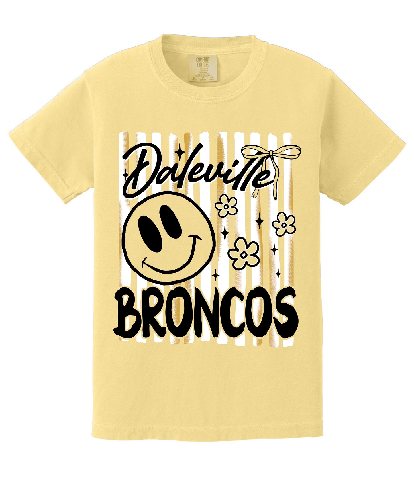 Daleville Broncos Preppy Stripe Tee