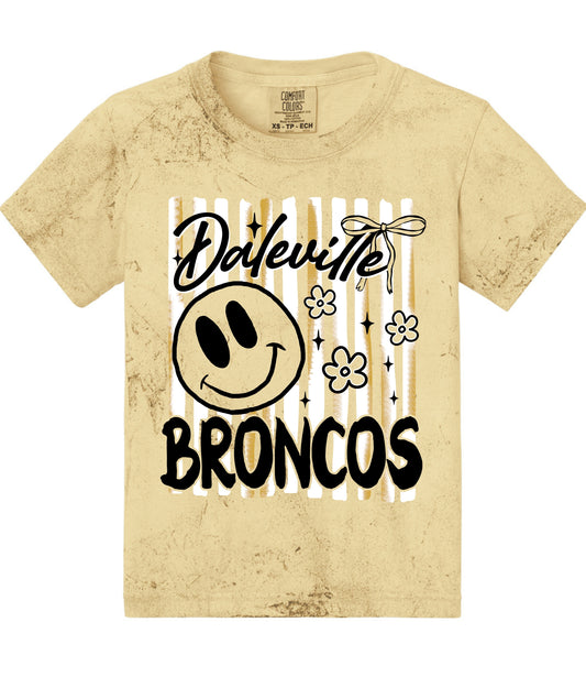 Daleville Broncos Preppy Stripe Tee