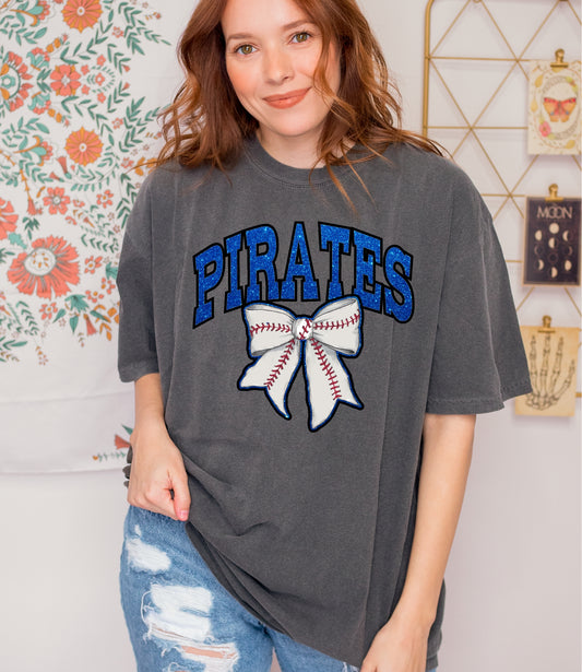 Pirates Glitter Bow