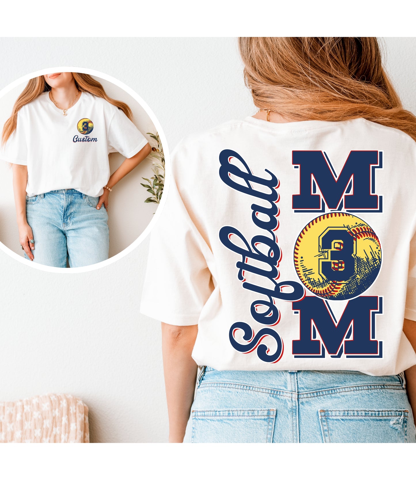 Custom Softball Mom Tee