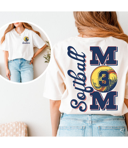 Custom Softball Mom Tee