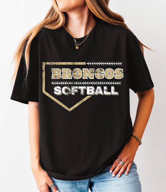 Broncos Softball Plate