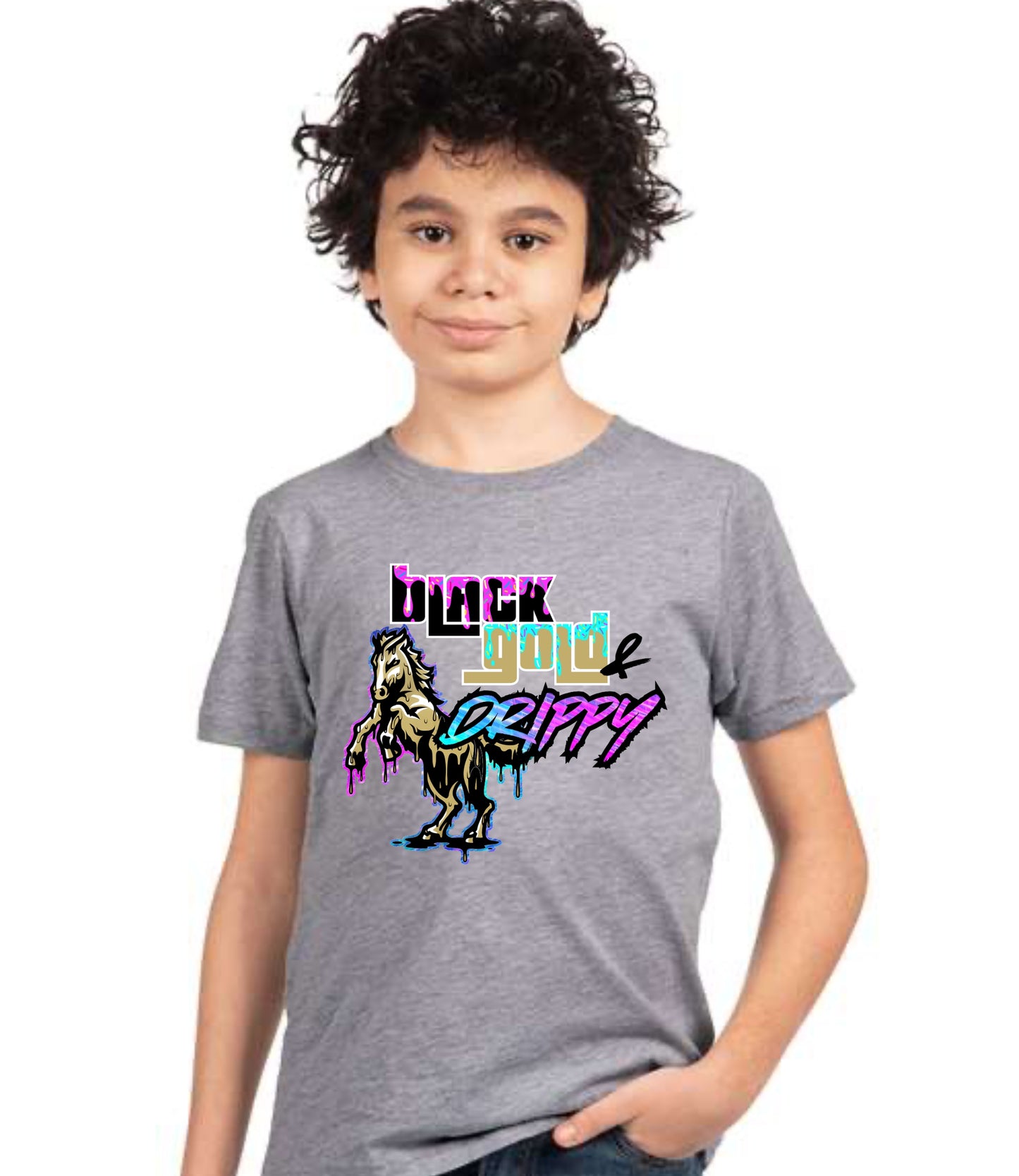Black, Gold, and Drippy Tee