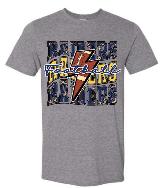 Raiders Football Lightning Bolt tee