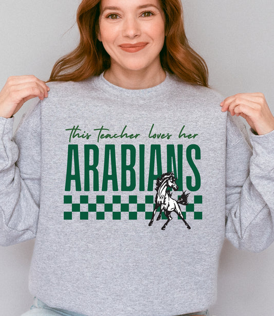This *custom* love his/her Arabians Crewneck Sweatshirt