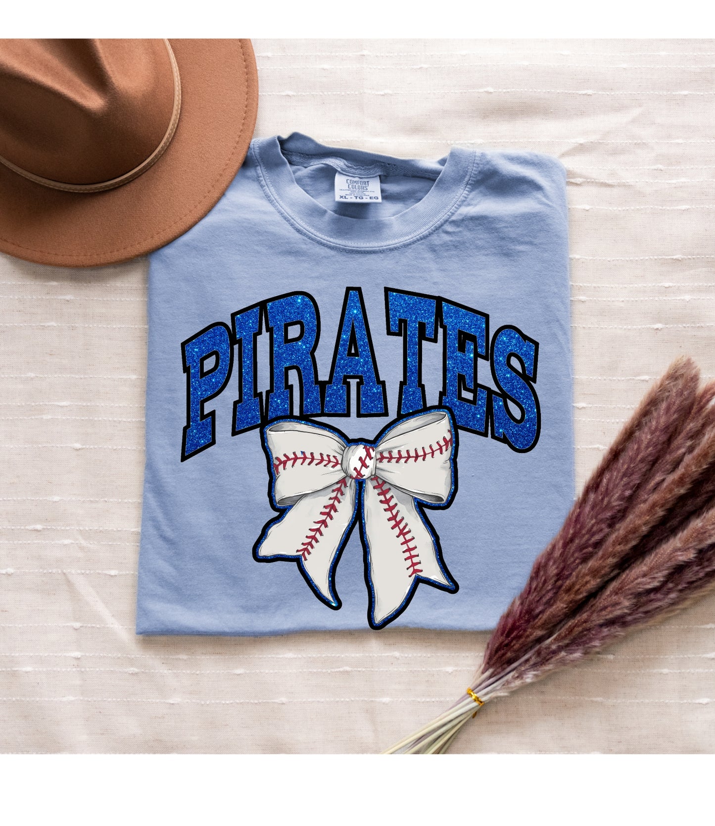 Pirates Glitter Bow
