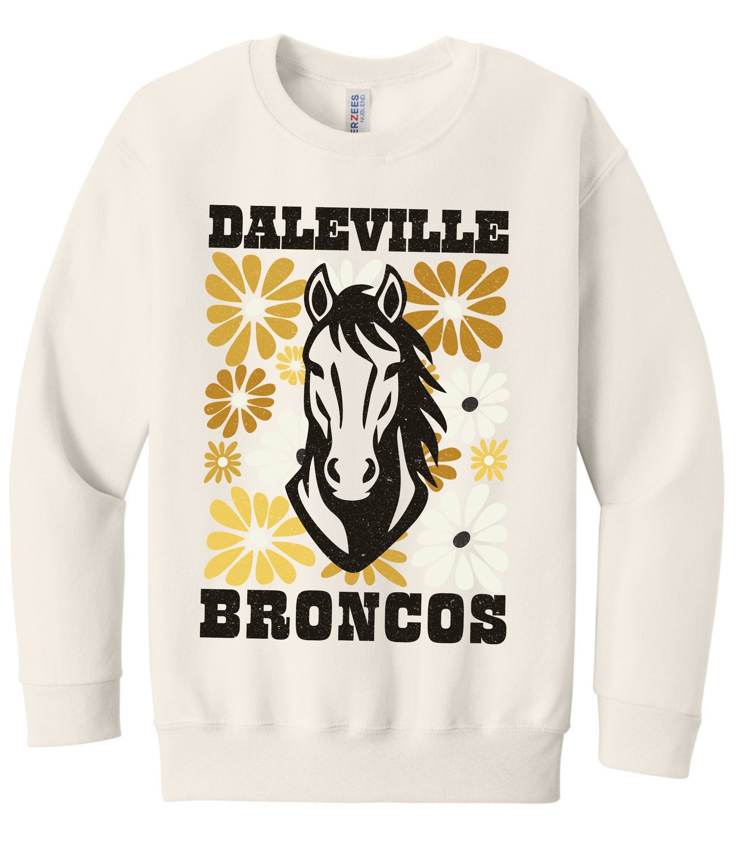 Broncos Gold Floral Sweatshirt