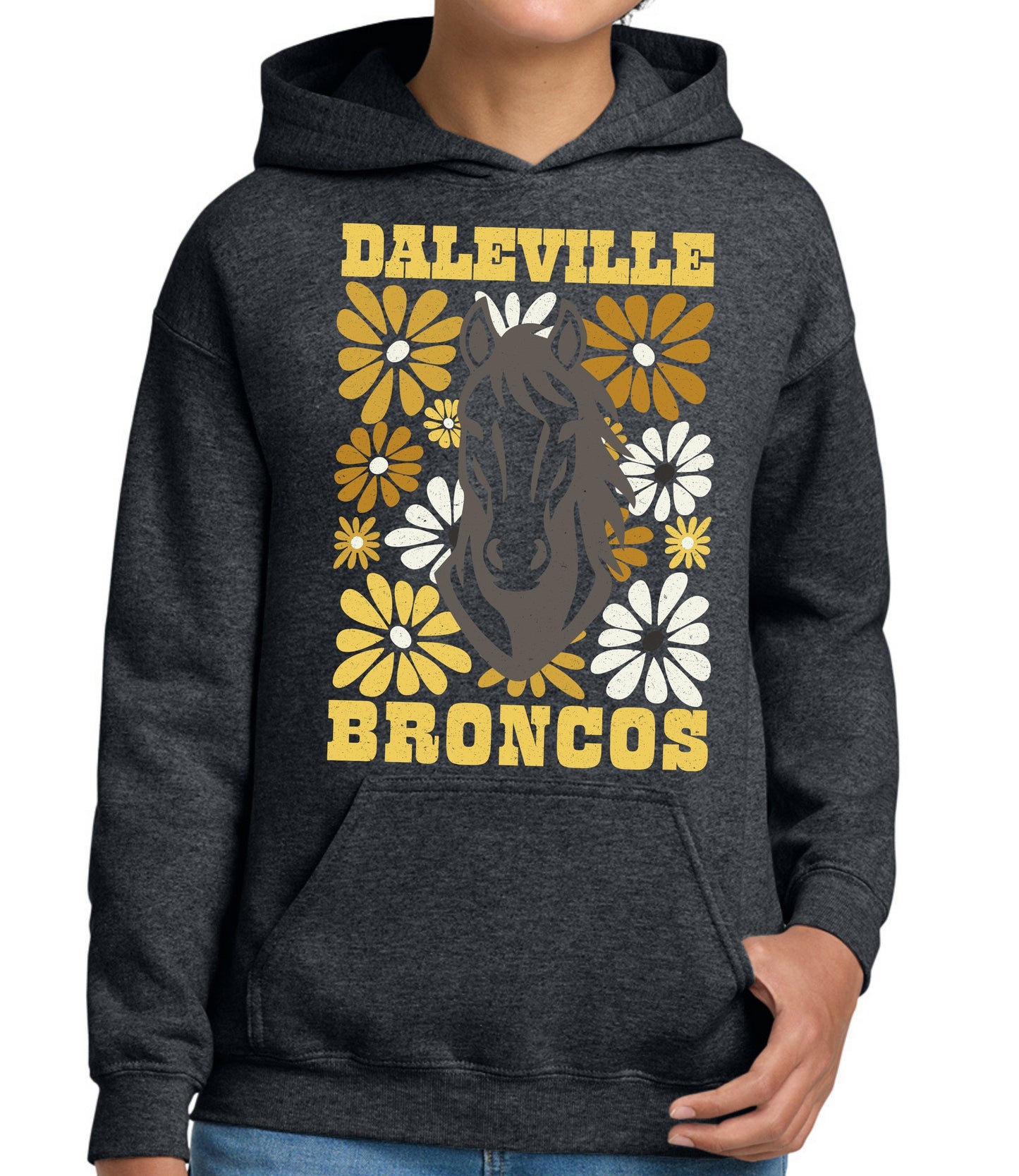 Broncos Gold Floral Sweatshirt