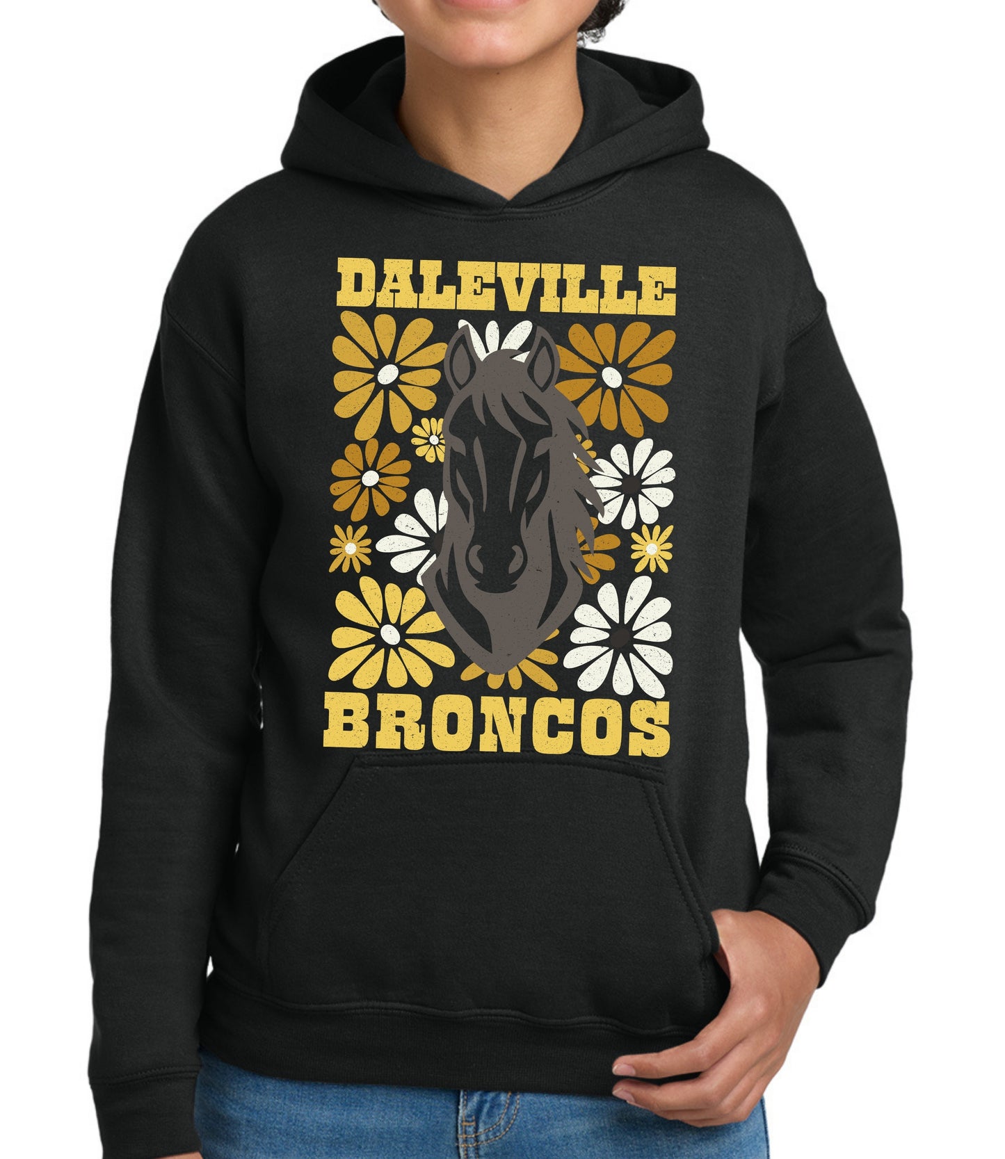 Broncos Gold Floral Sweatshirt