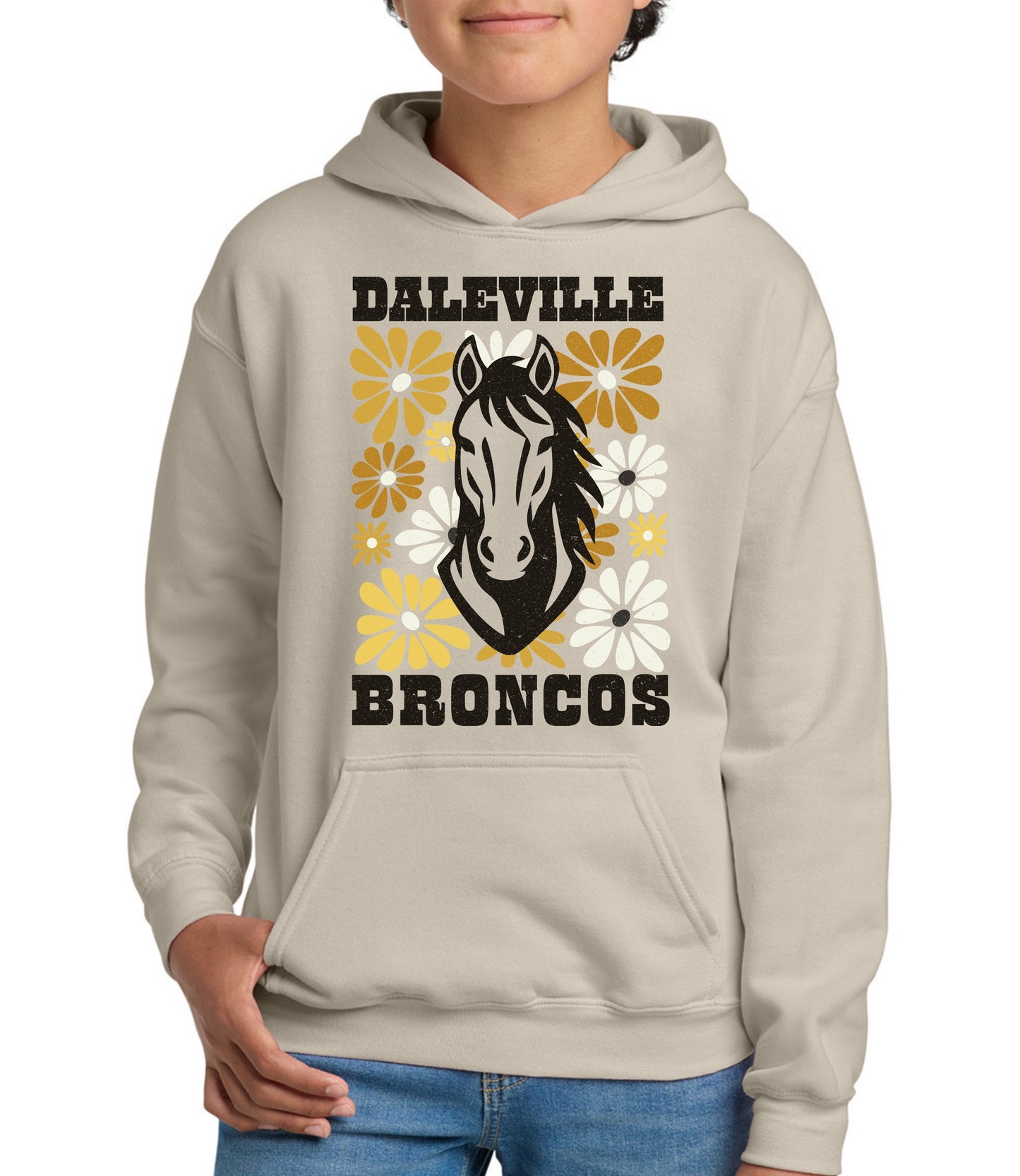 Broncos Gold Floral Sweatshirt