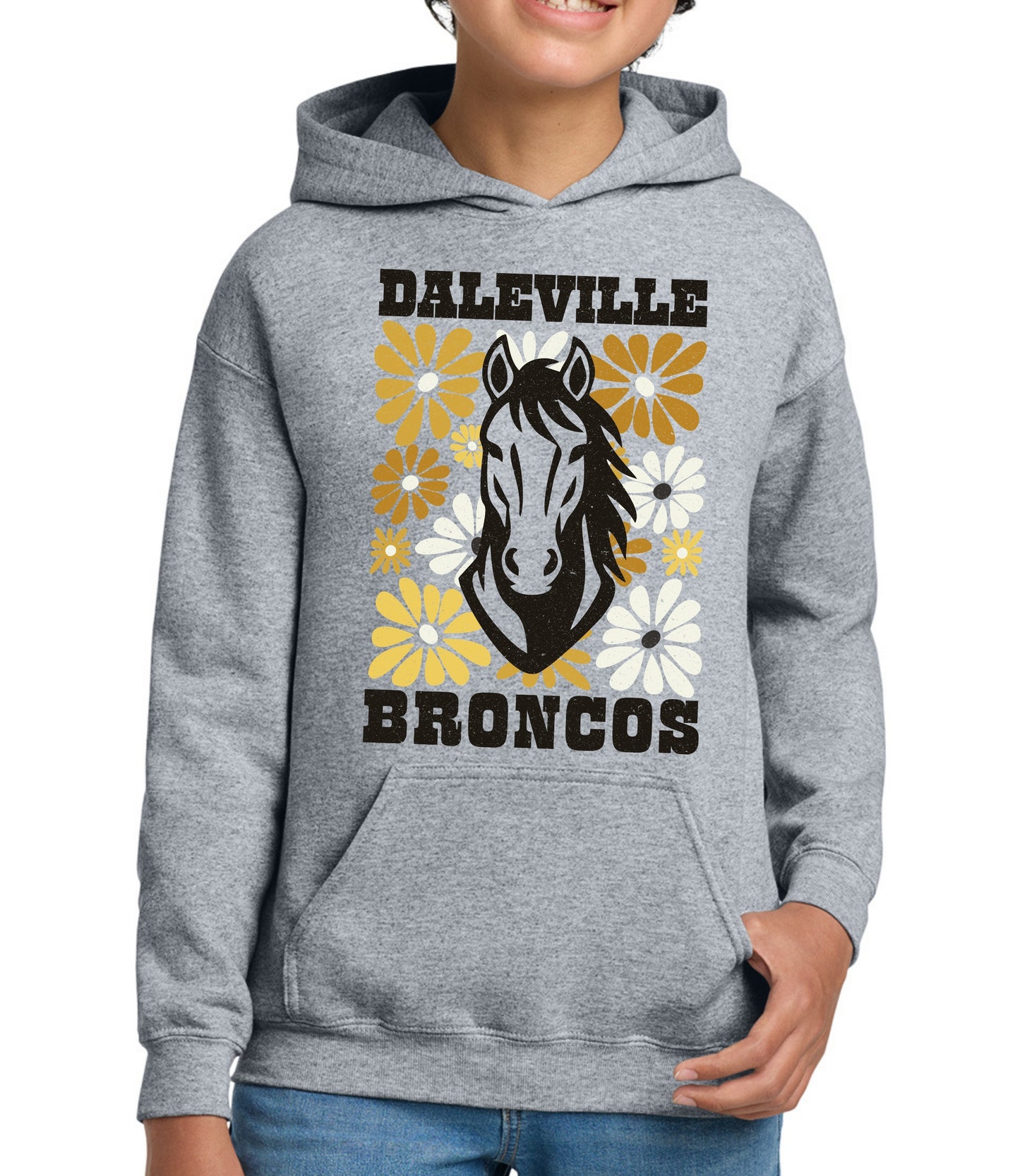 Broncos Gold Floral Sweatshirt