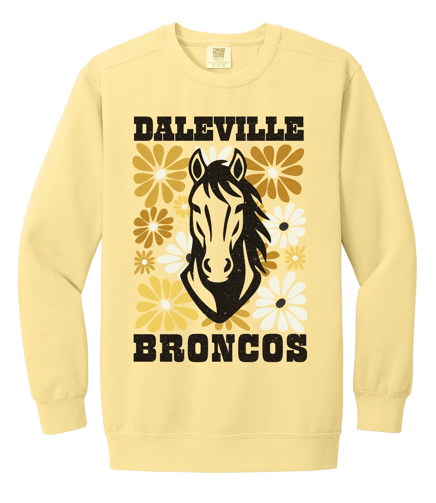Broncos Gold Floral Sweatshirt