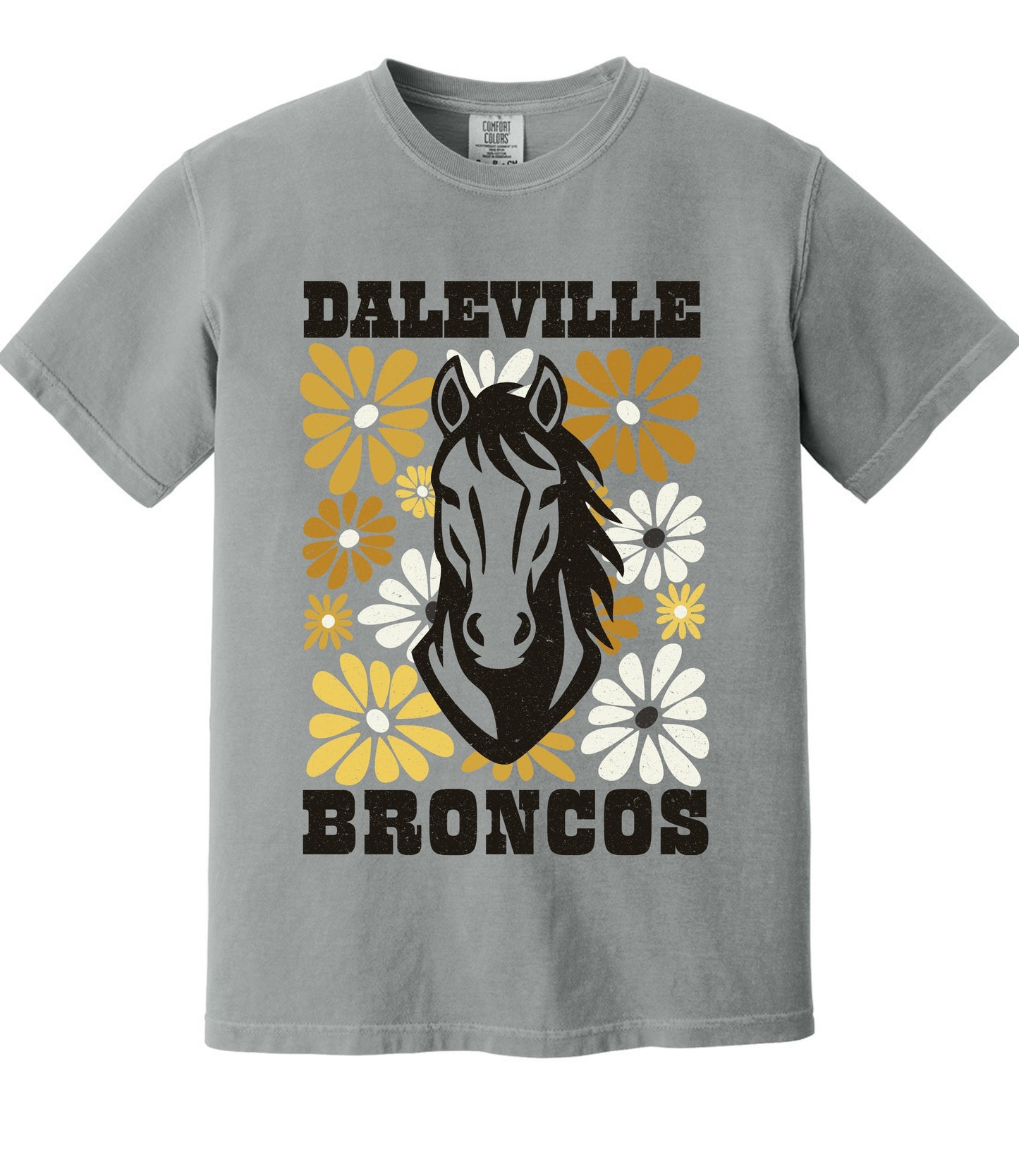 Broncos Gold Floral Tee