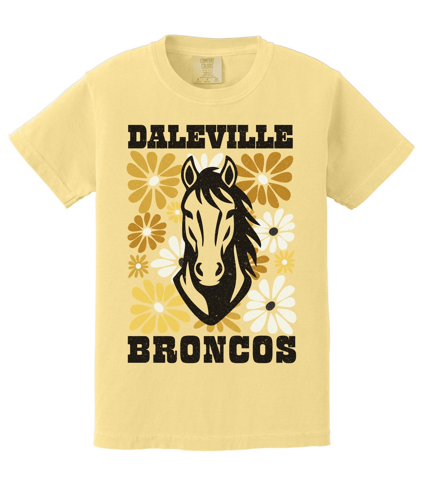 Broncos Gold Floral Tee
