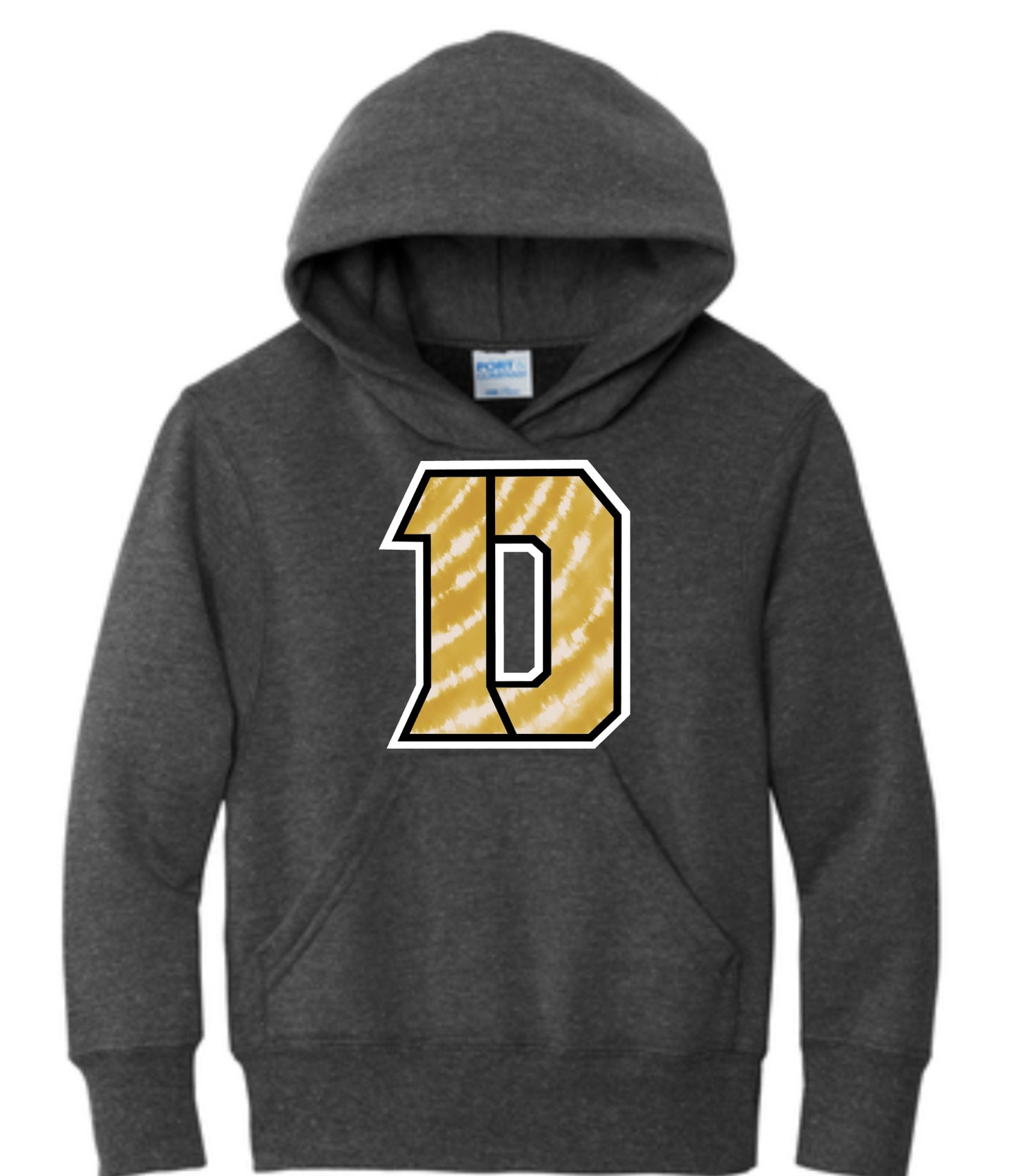 Gold Tie Dye Daleville D Hoodie