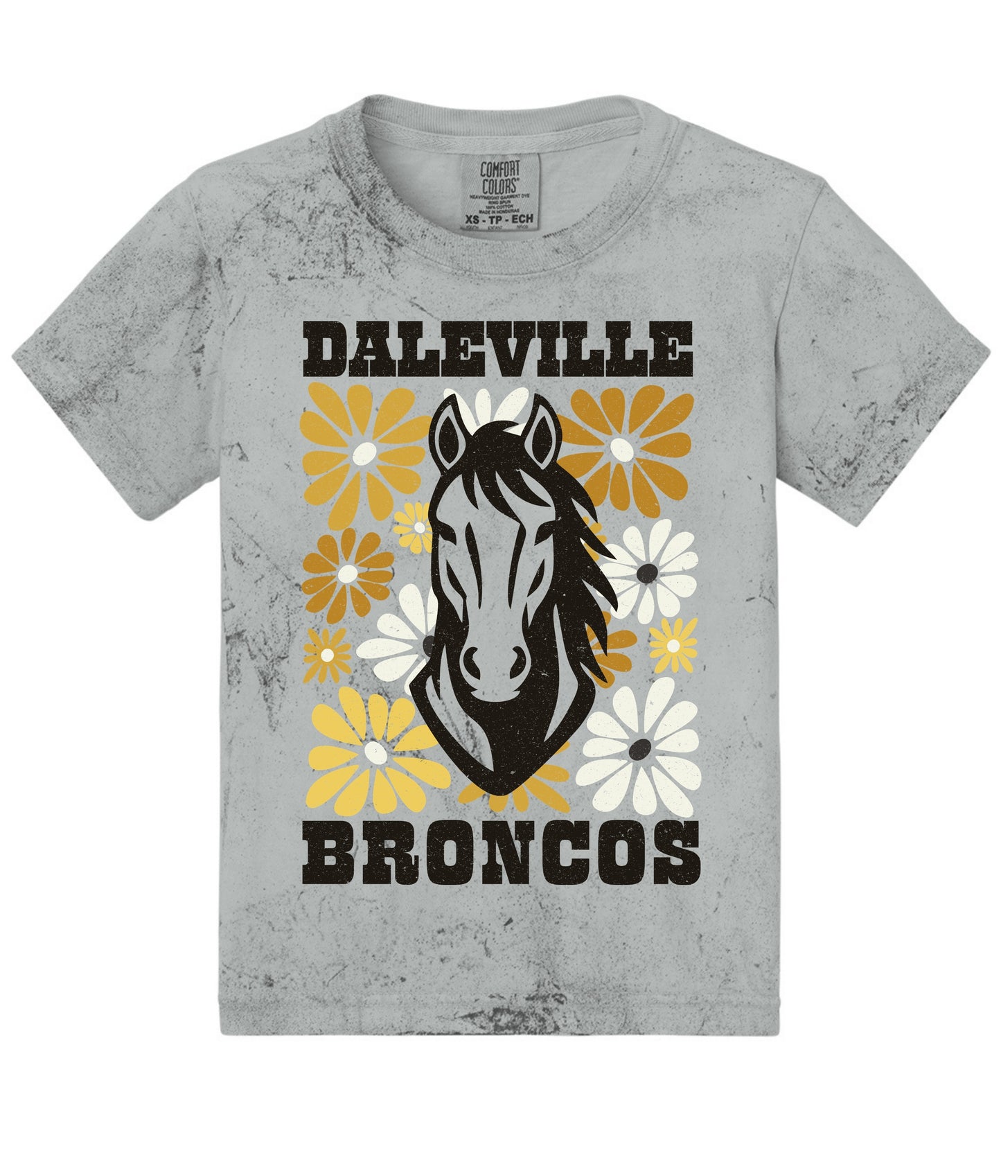 Broncos Gold Floral Tee