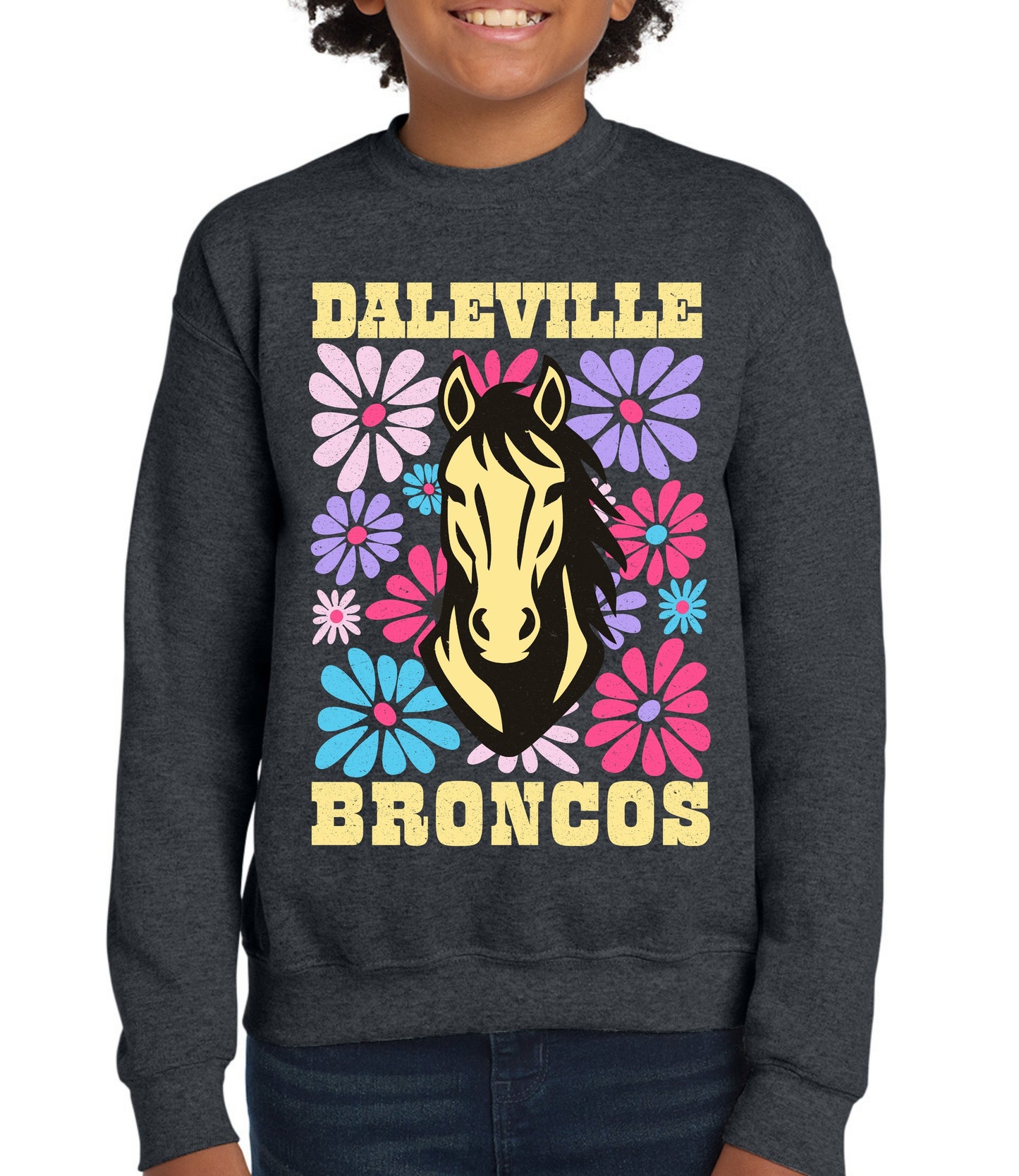 Broncos Pastel Floral Sweatshirt