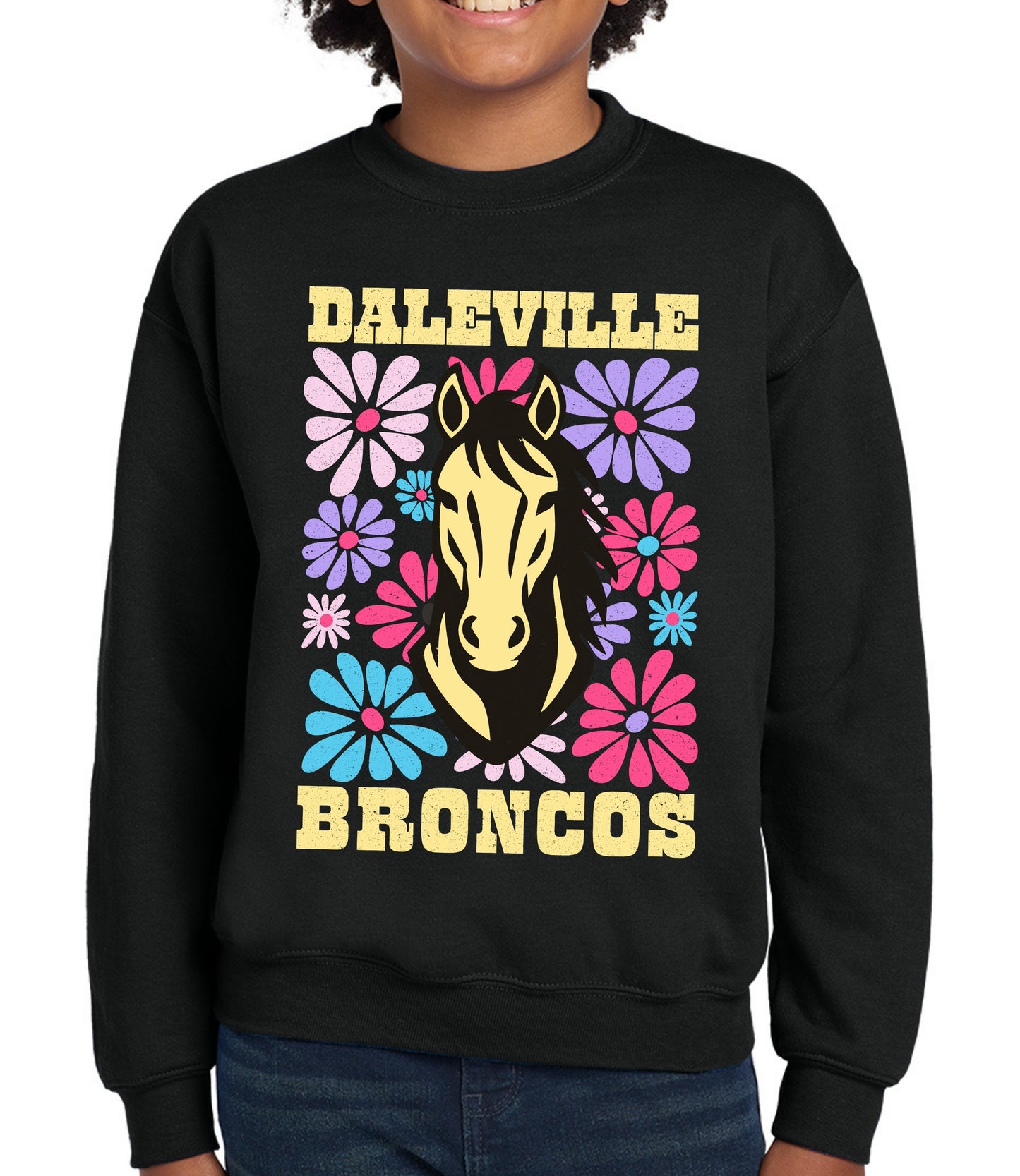 Broncos Pastel Floral Sweatshirt