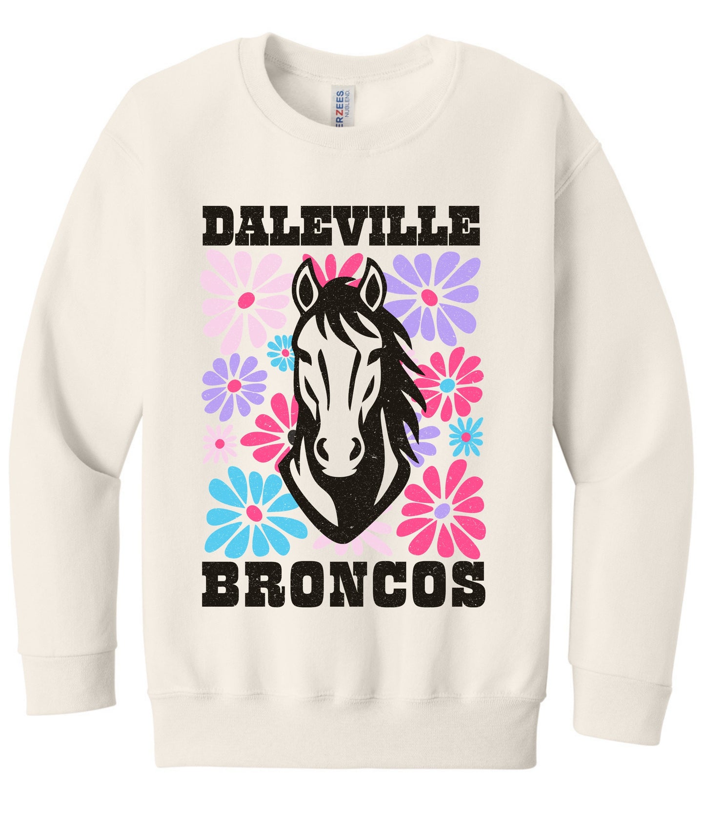Broncos Pastel Floral Sweatshirt