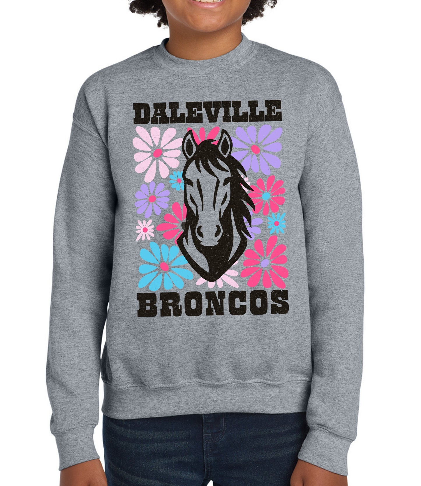 Broncos Pastel Floral Sweatshirt