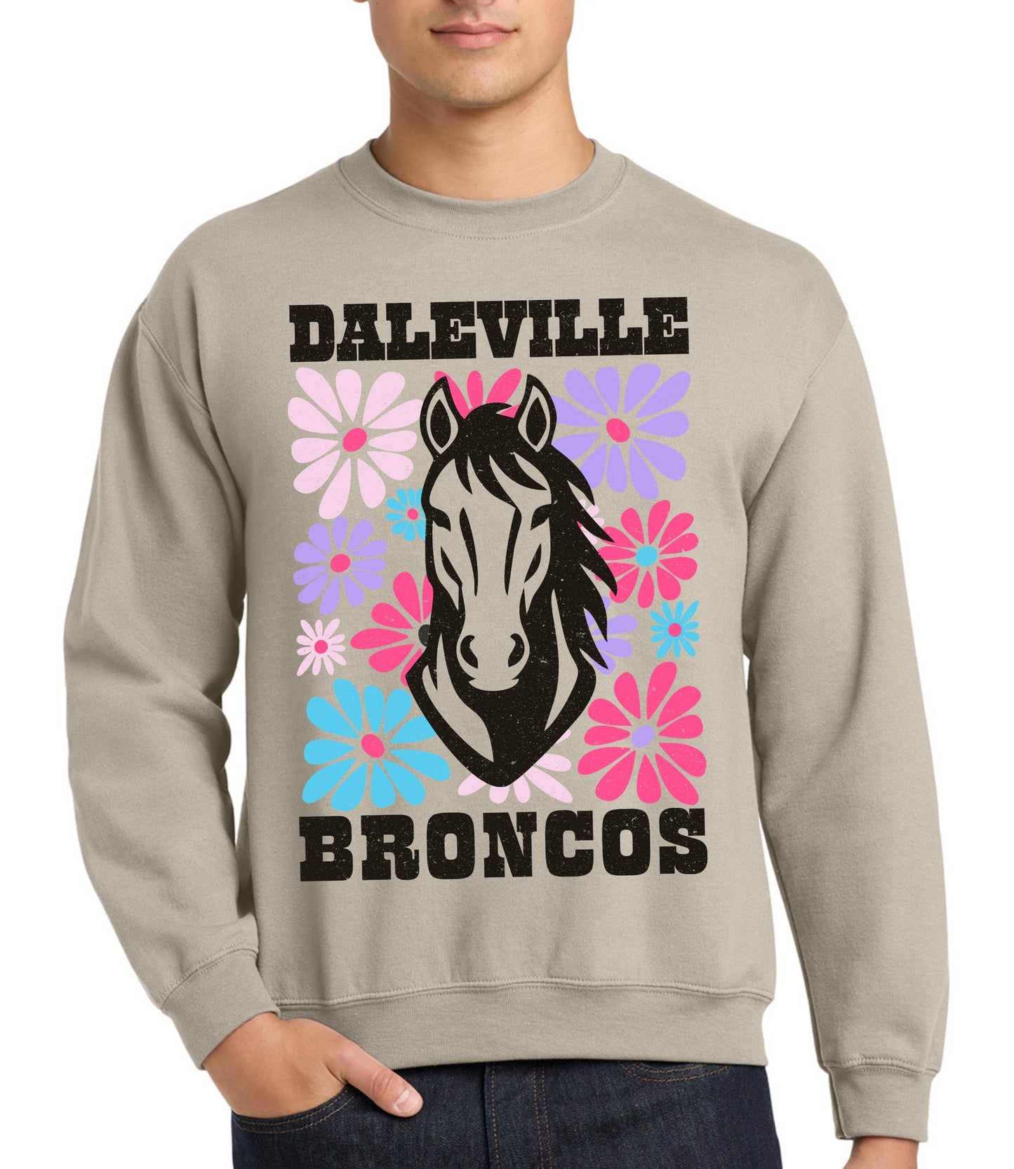 Broncos Pastel Floral Sweatshirt