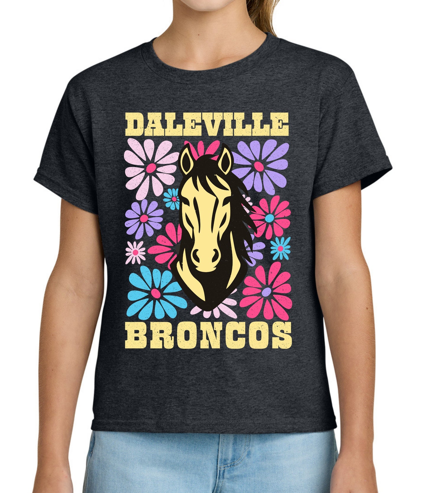 Broncos Pastel Floral Tee