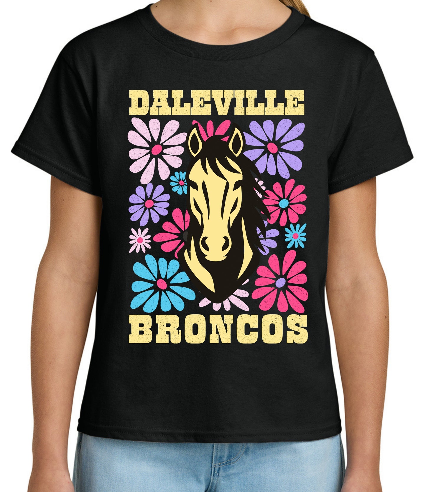Broncos Pastel Floral Tee