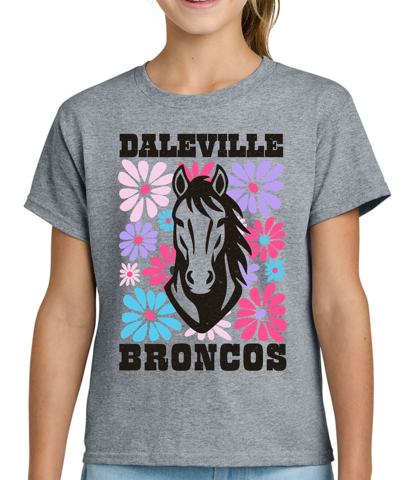Broncos Pastel Floral Tee