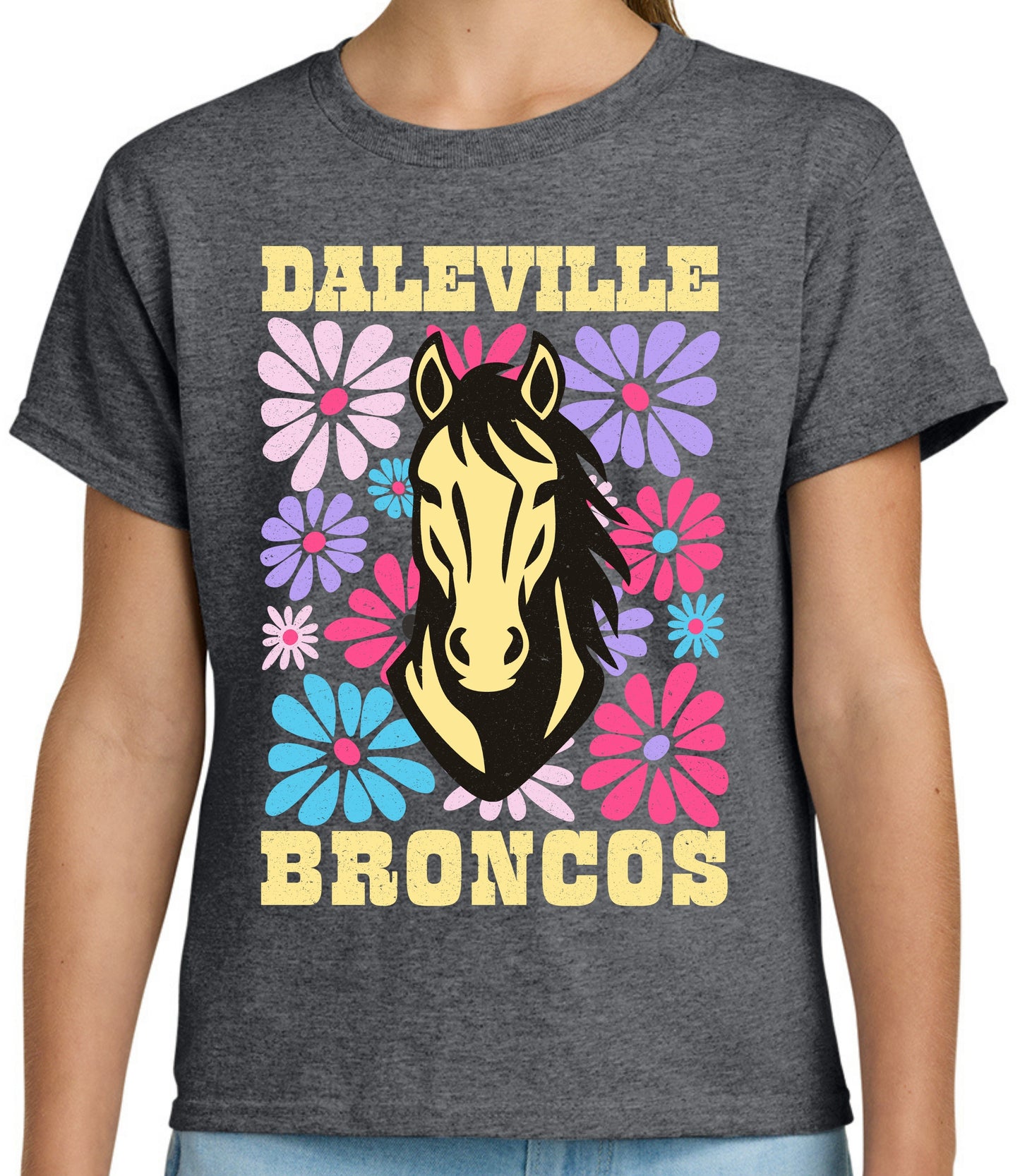 Broncos Pastel Floral Tee