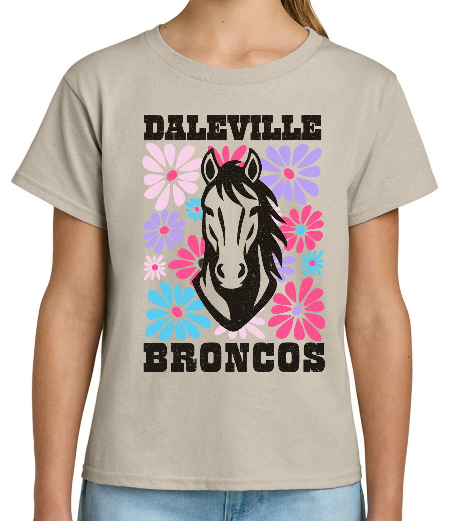 Broncos Pastel Floral Tee
