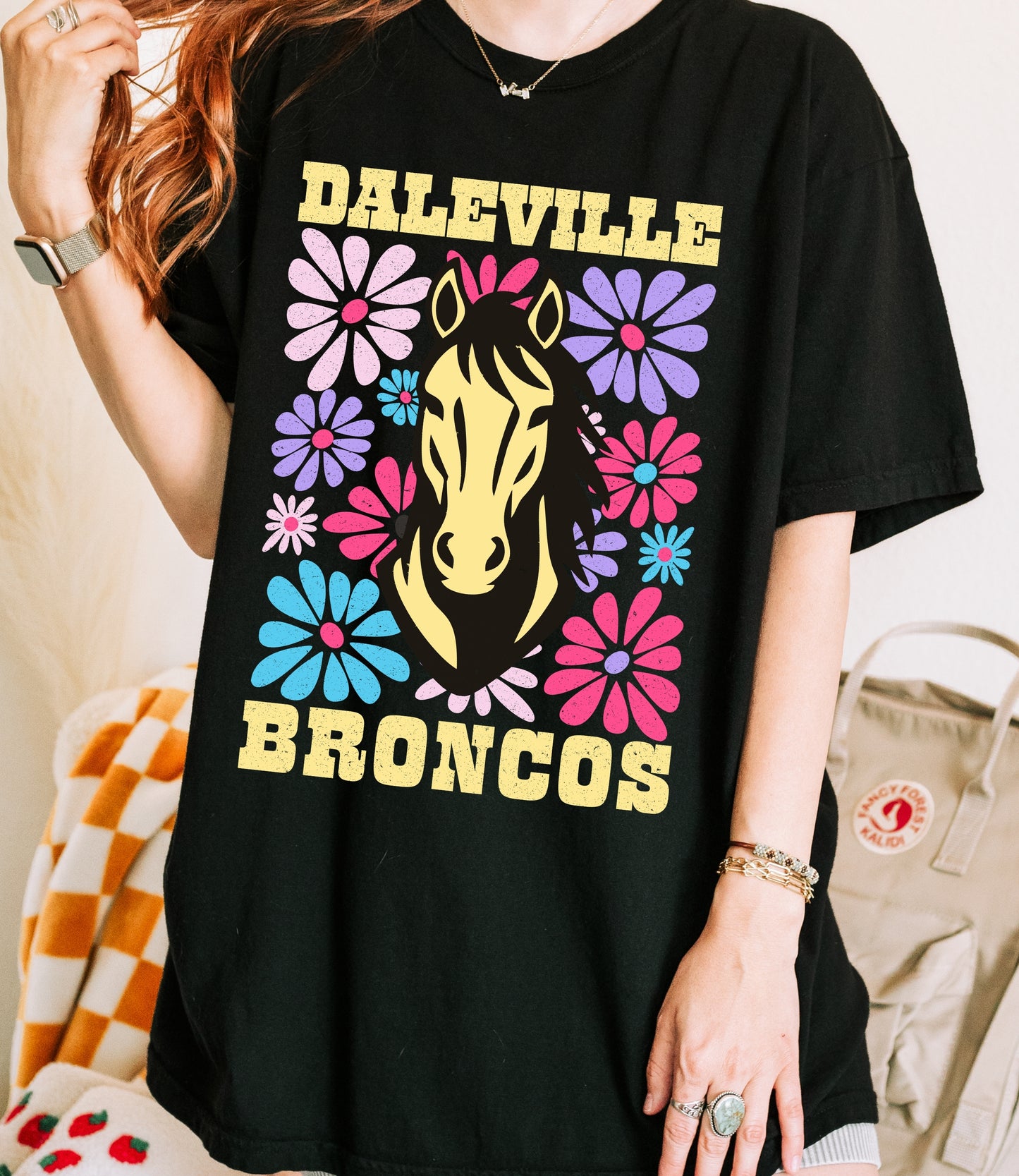 Broncos Pastel Floral Tee