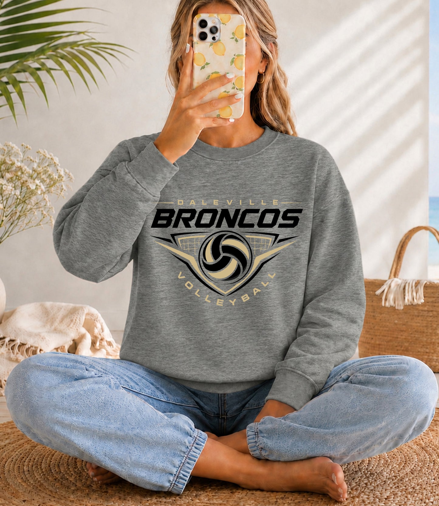 Daleville Broncos Volleyball Triangle Net