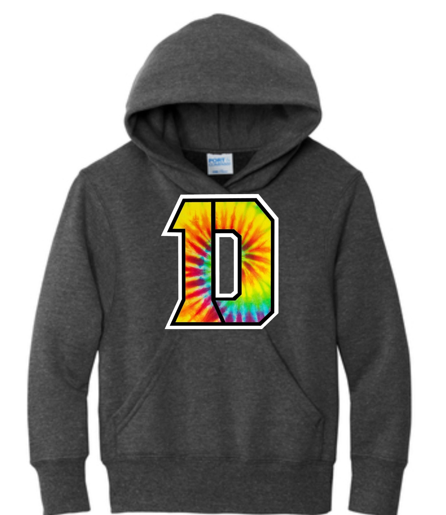 Multi-Colored Tie Dye Daleville D Hoodie