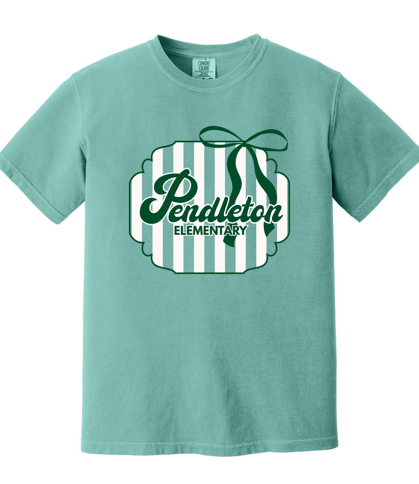 Pendleton Elementary Stripes and Bow Tee