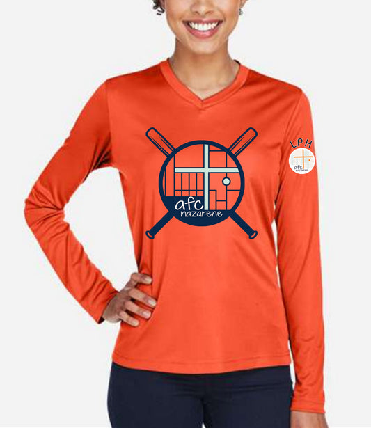 Women's AFC Travel Softball Long Sleeve tee (no number)