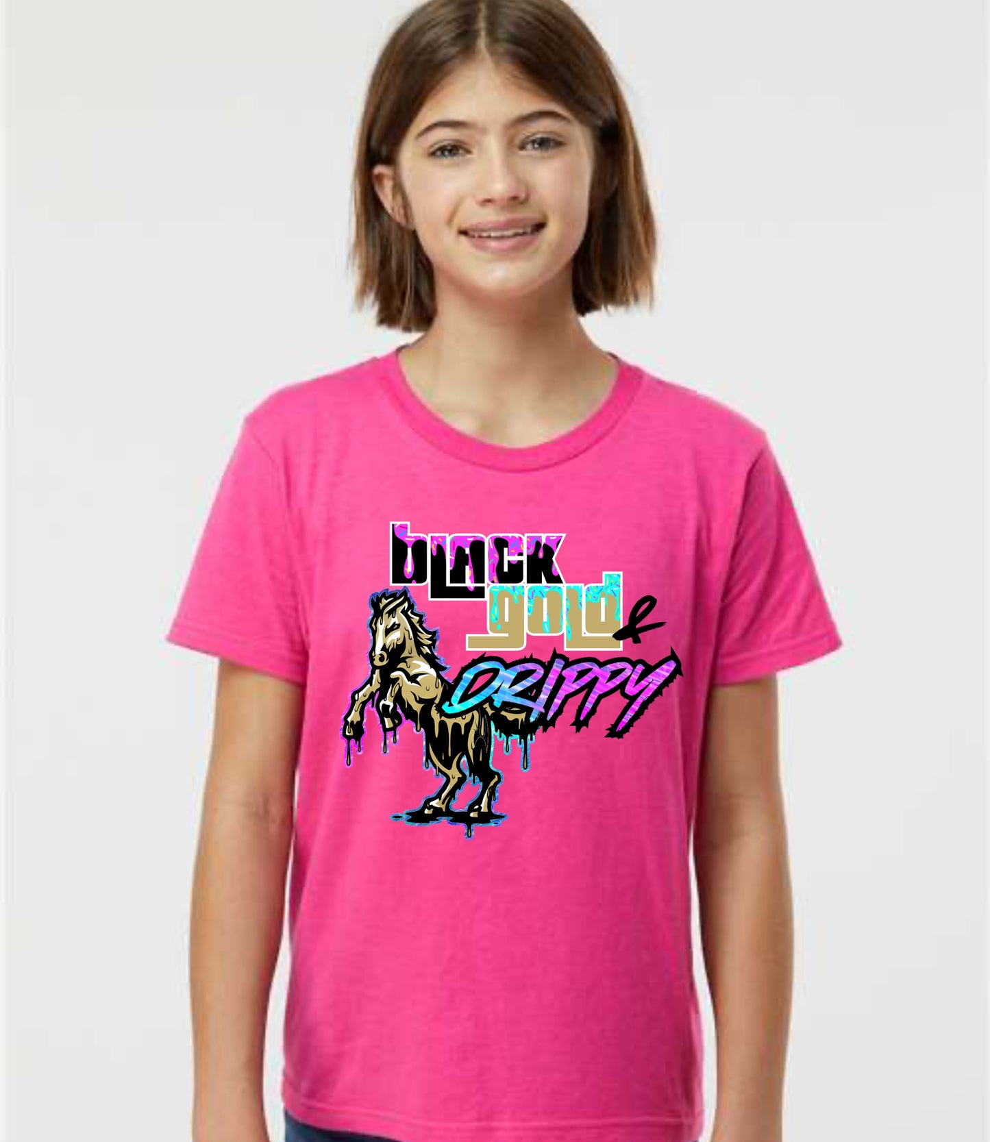 Black, Gold, and Drippy Tee