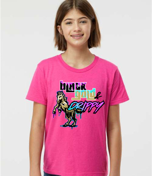 Black, Gold, and Drippy Tee