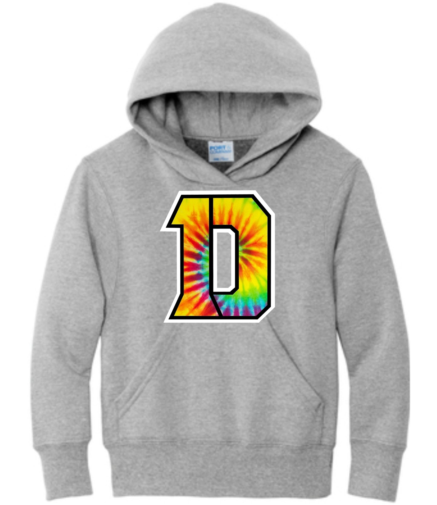 Multi-Colored Tie Dye Daleville D Hoodie