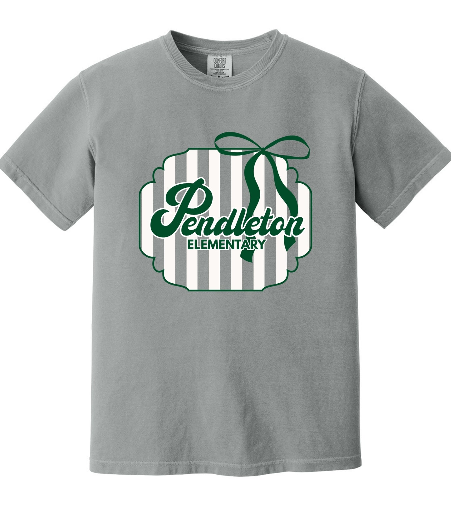 Pendleton Elementary Stripes and Bow Tee