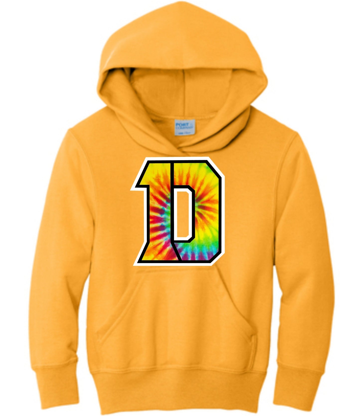 Multi-Colored Tie Dye Daleville D Hoodie