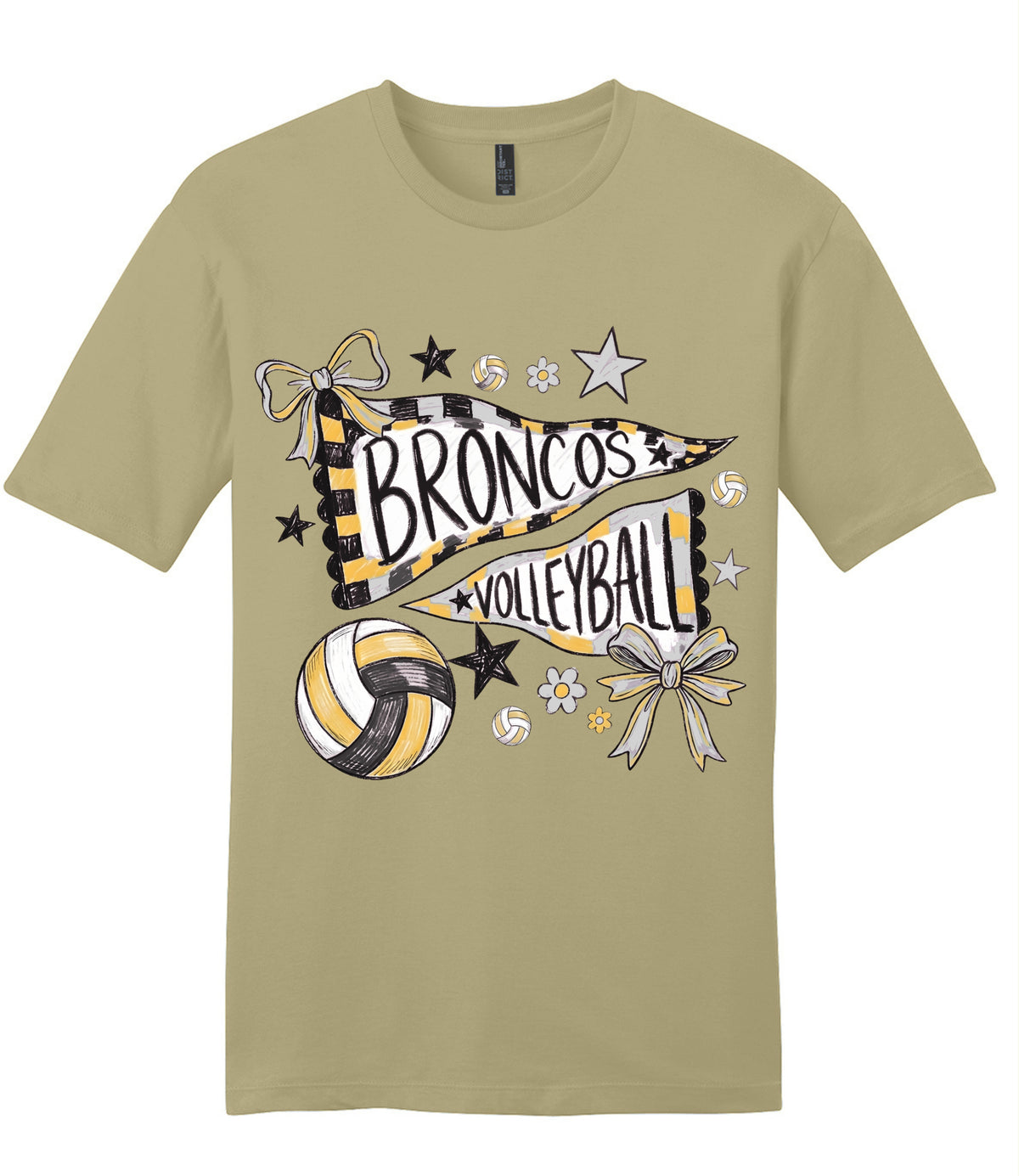 Broncos Volleyball Pennant Flags